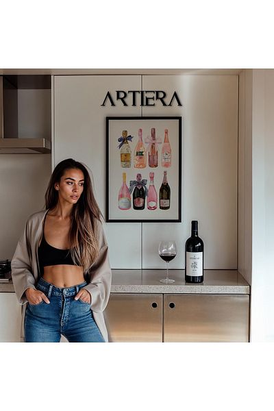HİGUERA Colț de cocktail modern - Masa de bucătărie în stil italian cu cadru din lemn, decorare pentru bar cafenea bucătărie