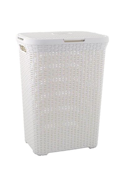 JollyMag Cos rufe, 2 manere, capac, crem, 60 L, 44x34x61 cm, Curver