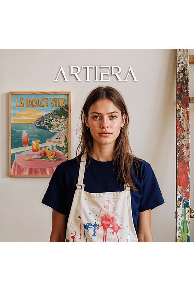 HİGUERA Dolce Vita Modern Stil Italian Mediterraneu Masa de Bucatarie Cu Cadru Din Lemn, Decorare Bucatarie Cafenea Bar
