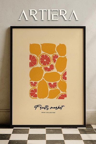 HİGUERA Fructe - Masa de bucatarie cu rama din lemn in stil italian mediteranean modern, decorare pentru bar cafenea bucatarie