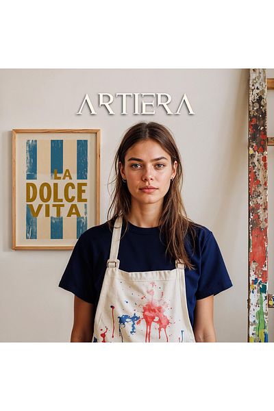HİGUERA Dolce Vita Modern Stil Italian Mediterraneu Masa de Bucatarie Cu Cadru Din Lemn, Decorare Bucatarie Cafenea Bar