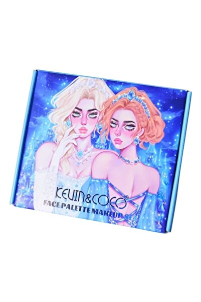 Flo Set de Machiaj Kevin&Coco, 30 de Culori, Farduri de Pleoape, Iluminatoare...