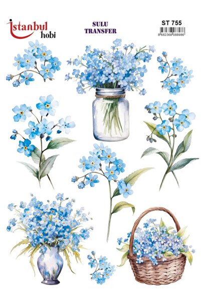 İstanbul Hobi ورق نقل مائي 25x35 سم ST-755