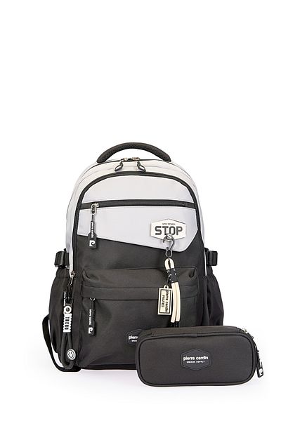 Pierre Cardin Унисекс комплект ученически чанти PCSET07PC1882304-Сив