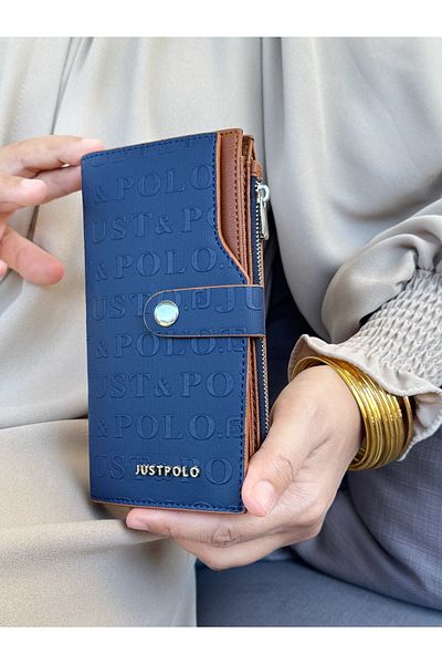 Just Polo JP JUST POLO Portofel pentru femei bleumarin cu compartiment pentru monede și carduri
