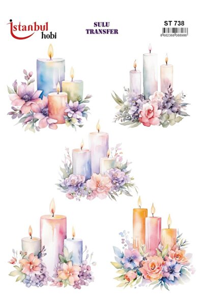 İstanbul Hobi ورق نقل مائي 25x35 سم ST-738