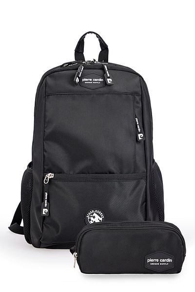 Pierre Cardin Унисекс комплект ученически чанти PCSET07PC100207 - Черен