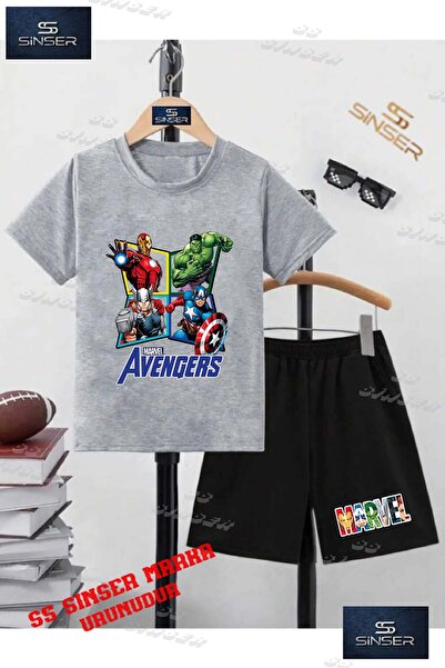 SS SİNSER Tricou special cu imprimeu guler rotund UNISEX pentru copii „MARVEL...