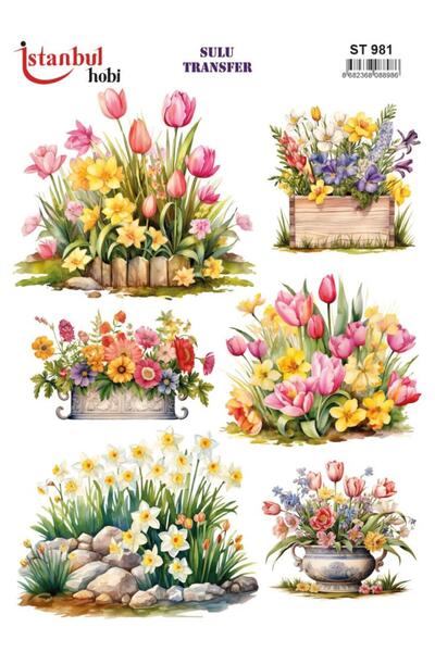 İstanbul Hobi ورق نقل مائي 25x35 سم ST-981