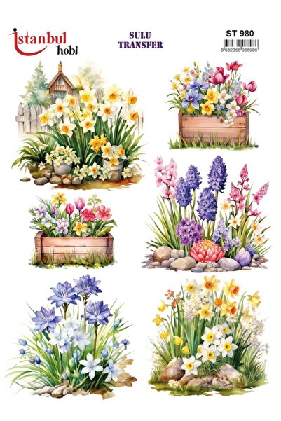 İstanbul Hobi ورق نقل مائي 25x35 سم ST-980