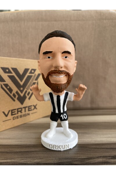 VertexDesign3D Orkun Kökçü Bêşiktẩ.ş 3d Futbolcu Taraftar Biblo Figür Erkek H...
