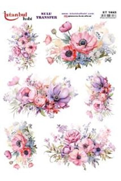 İstanbul Hobi ورق نقل مائي 25x35 سم ST-1653