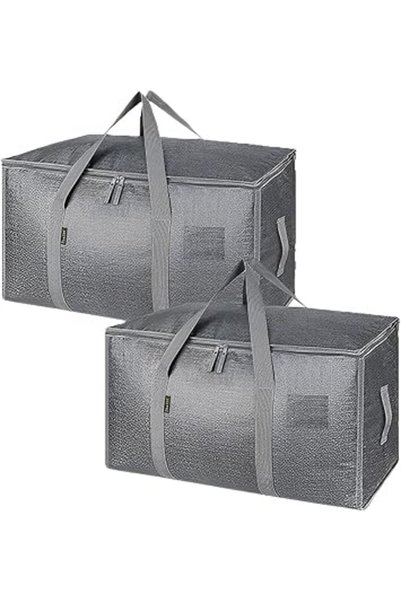 The Bros 2 Pack 100L Extra Large Storage Bags with Zipper – Waterproof Totes ...