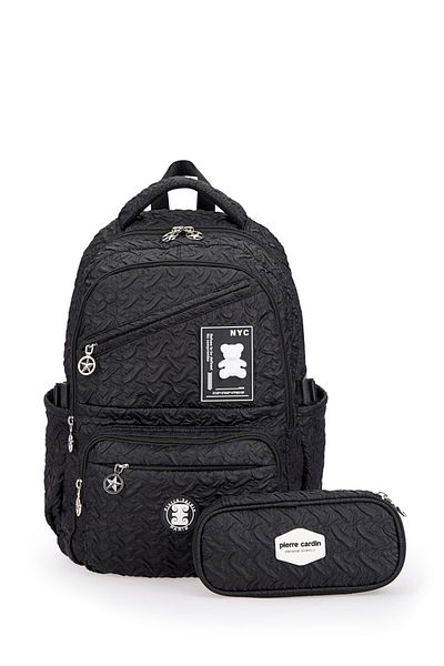 Pierre Cardin Унисекс комплект ученически чанти PCSET07PC1779501 - Черен