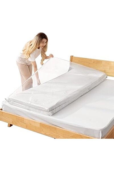 The Bros أكياس تخزين المراتب المفرغة من الهواء - سحاب مانع للتسرب لنقل المرات...