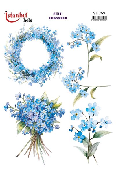 İstanbul Hobi ورق نقل مائي 25x35 سم ST-753