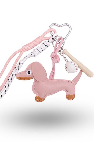 BASIC Breloc keychain catelusi piele