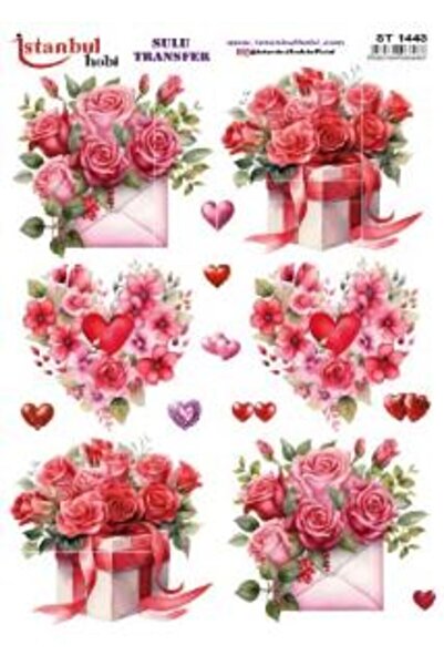 İstanbul Hobi ورق نقل مائي 25 × 35 سم ST-1443