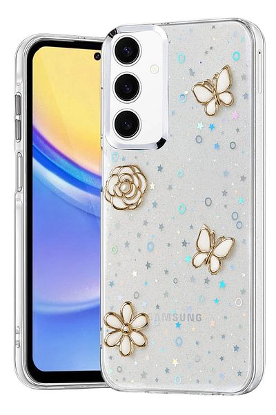 cepmoda Case for Samsung Galaxy "A54 5g" Case "Flower-Butterfly" Pattern Luxury Camera Protruding 3D Cover |   No:2