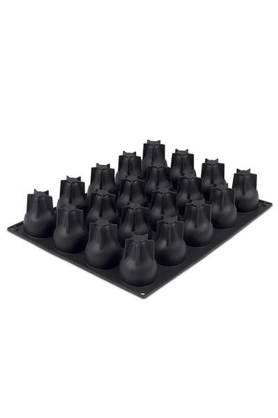 Pavoni Forma din silicon 3D pentru monoportii, Para by Emmanuele Forcone, 20 cavitati, Ø53x70mm , 90 ml