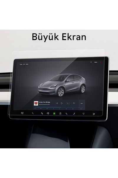 PiyasaSepeti Multimedia and Rear Passenger Screen Compatible 9H Nano Screen Protector for Tesla Model Y Juniper