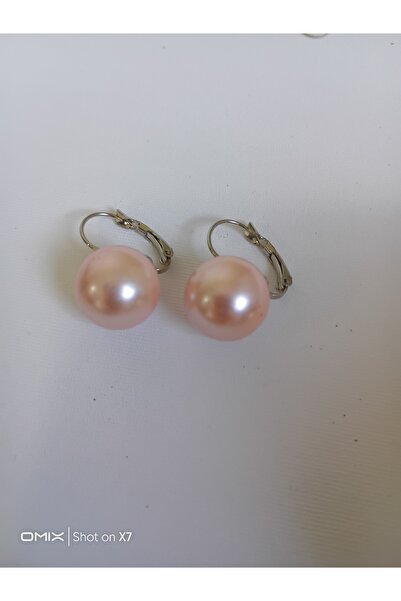 QozalaQ İnci küpe somon inci küpe