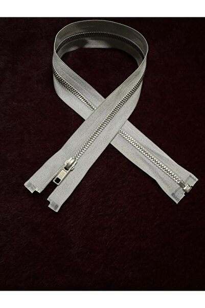 e tuhafiye 1 fermoar metalic gri deschis pentru geantă-jachetă-îmbrăcăminte (...