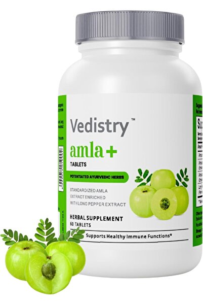 Vedi Vedistry Amla+ 1100mg Long Pepper Immune Support Vitality Wellness Vitamin C Antioxidants Immunity