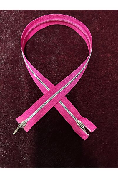 e tuhafiye 1 bucată fermoar cu dinți fini, cu două fețe, fucsia, pentru geant...