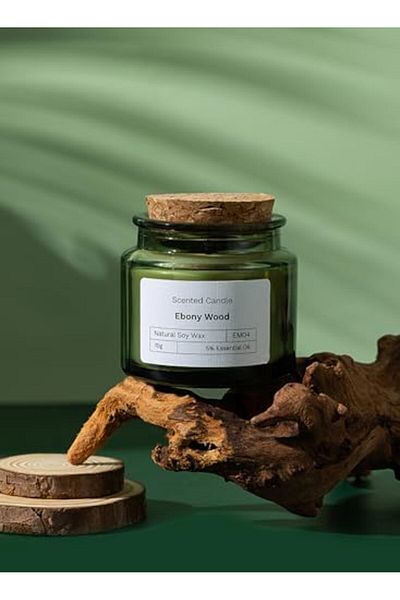 Generic Scented Candles, Long Lasting Strong Fragrance Aromatherapy Candles(Ebony Wood)