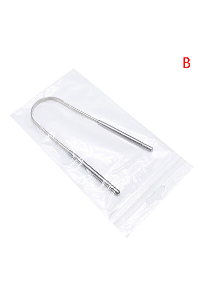 Choice1 B قطعتان مكشطة لسان من الفولاذ المقاوم للصدأ منظف لسان العناية بالفم ...