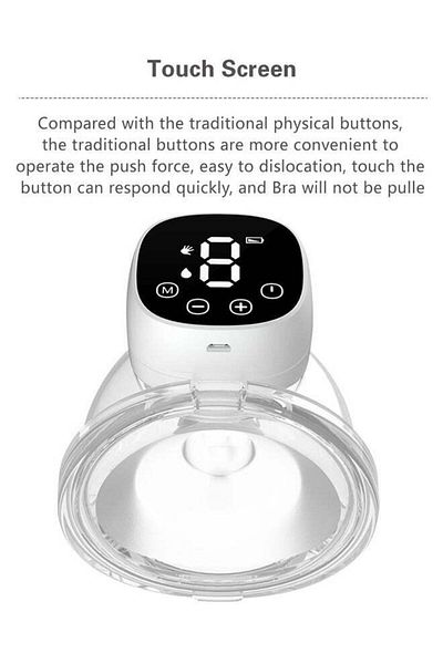COOYA Wearable Electric Pump,Skin-friendly,Low Noise,Portable Pump,Flexibly Disassembled and Cleaned