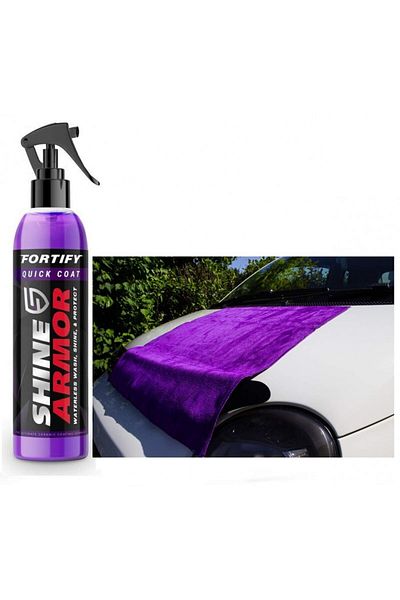 FOTOFUN Kit Original Shine Armor, efect ceramic hidrofob, cu lavetă din microfibră