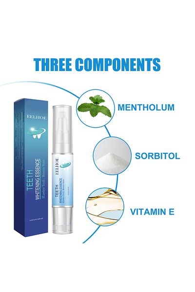 EELHOE Teeth Whitening Essence Flawless Teeth Remove Stains Oral Care Products for Unisex 4ml