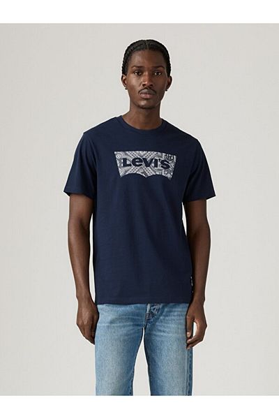 Levi's Tricou pentru bărbați cu model cu logo imprimat bleumarin - A2823-0317