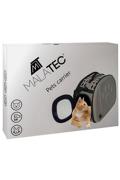JollyMag Geanta pentru transport caine/pisica, spuma EVA, gri, max 6 kg, 43x27x32 cm