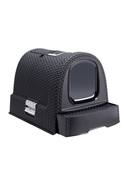 JollyMag Litiera cu acoperis, usa batanta, filtru, antracit, 51x38x40 cm, Strend Pro