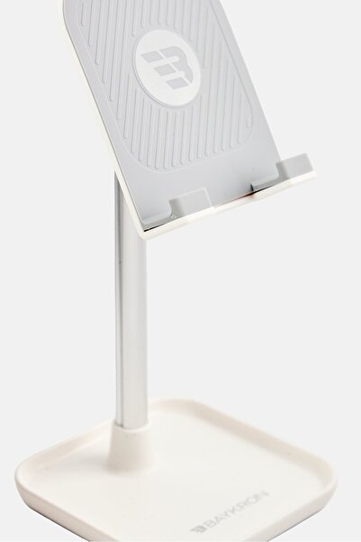 baykron Tablet And Smartphones Portable Stand, White