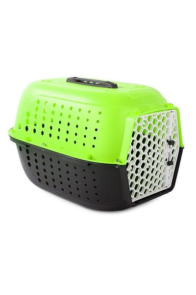 JollyMag Cusca/geanta pentru transport caine/pisica, Verk Group, plastic, verde si alb, 48x32x30 cm