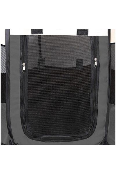 JollyMag Tarc pentru animale de companie, Artool, textil, pliabil, acoperis detasabil, gri si bej