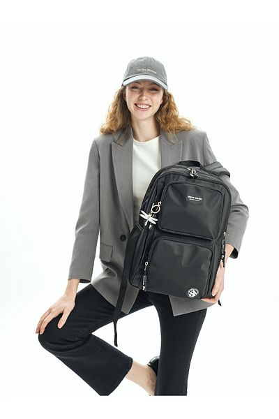 Pierre Cardin Black Children's School Backpack 07Pc1003