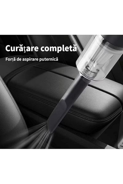 EMATTERIO Aspirator portabil fără fir pentru casă și mașină, USB, funcții aspirare + sufla, filtru HEPA