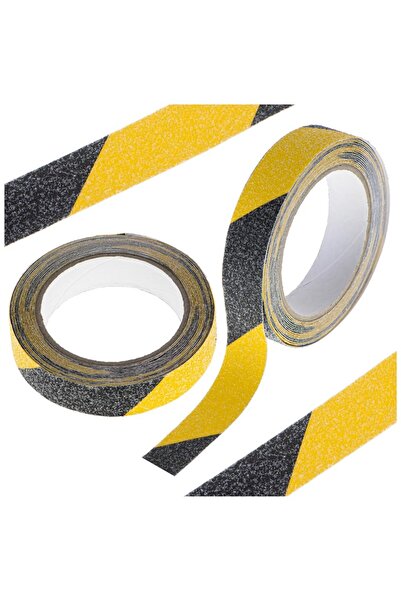 JollyMag Protiskluzová ochranná páska, samolepicí, barva černo-žlutá, rozměr 5 m x 2,5 cm