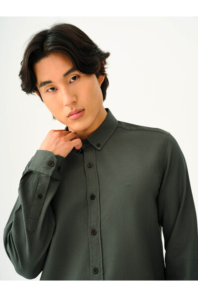 Loft Long Sleeve Khaki Men's Shirt Lf2030872