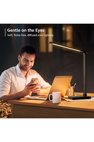 LEPRO LED desk lamp PR310002 Touch control, 3 modes, 9W, 750 Lumens, Black