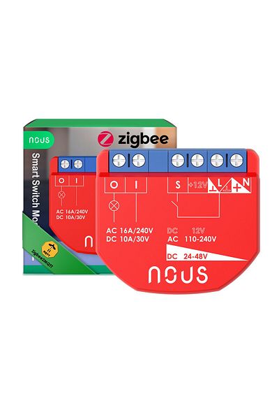 Nous Releu inteligent B2Z, 16A, ZigBee, 1 canal PM, Monitorizare energie