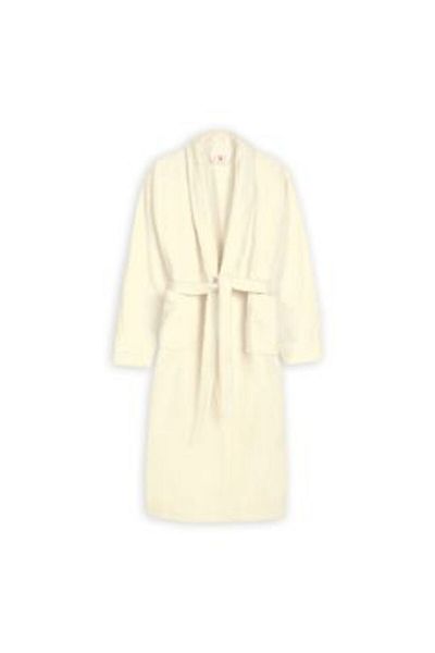 Ralex Bathrobe and SPA Hotel with Kimono Collar Velour 100% Cotton, Unisex S/M, 420 gr/m², Cream