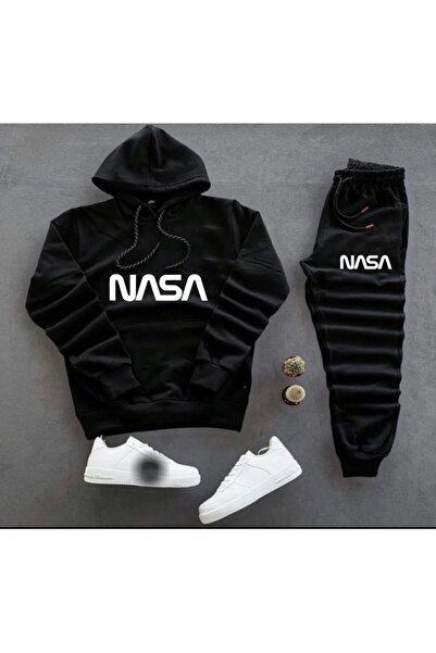 Genel Markalar 3 Iplık Unisex Nasa Yazılı Penye Eşofman Takımı