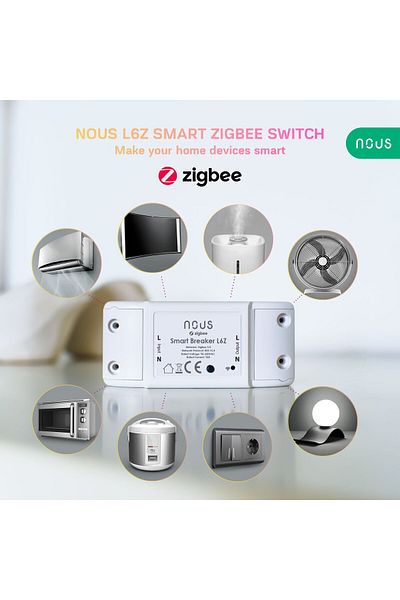 Nous Releu wireless L6Z, 10A, ZigBee