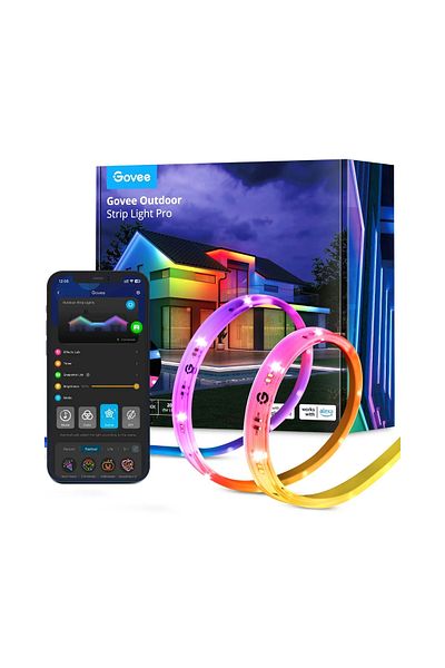 Govee Banda LED Profesionala Phantasy H70A1, RGBICWW, IP65, Sincronizare Muzica, Wifi, 10m, Exterior
